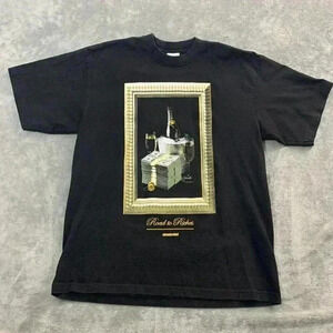 Streetwise T-Shirt Mens XL Road to Riches Graphic Black Gold Moët Street Wear